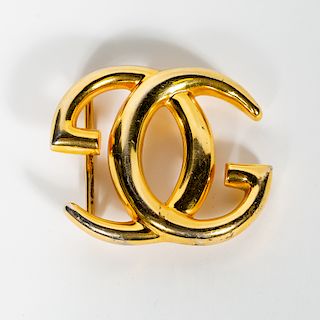 Gucci Gold Tone Double "G" Belt Buckle