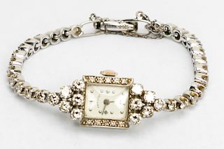Hamilton Ladies White Gold & Diamond Watch
