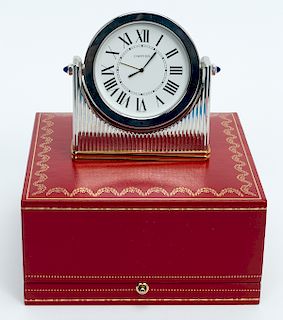 Must de Cartier Desk Clock w/Alarm