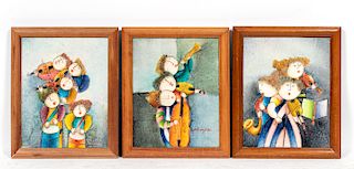Three Joyce Roybal Small O/C Figural Works