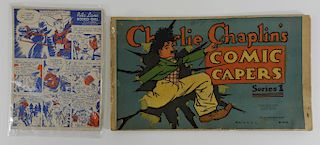 2 Golden Age Charlie Chaplin Rita Lane Comic Paper