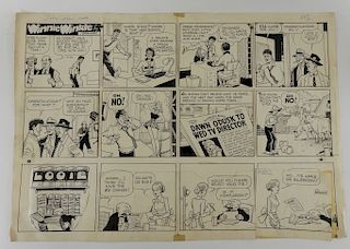 Martin Branner Winnie Winkle Original Comic Art