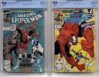 Marvel Amazing Spider-Man #344 #345 CBCS 9.8