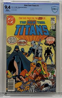 DC Comics New Teen Titans #2 CBCS 9.4 Newsstand Ed