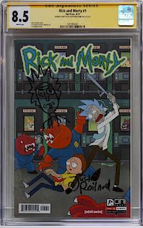 Oni Press Rick and Morty #1 CGC 8.5 Justin Roiland