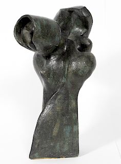 Seymour Rosenwasser, Ceramic Patinated Sculpture