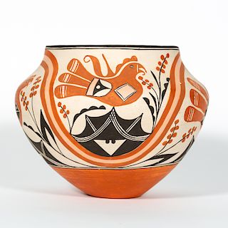 Acoma Pueblo Pottery Jar, Signed
