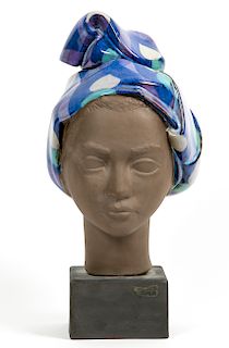 Johannes Hedegaard Bust with Glazed Head Wrap
