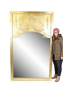 Palatial Custom Neoclassical Style Giltwood Mirror