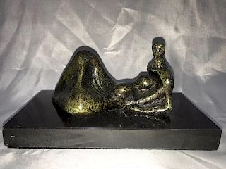 Henry Moore English Bronze Sculpture