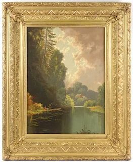 Attr. to Robert S. Duncanson, "The Old Mill Pond"