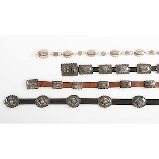 Navajo Silver Concha Belts