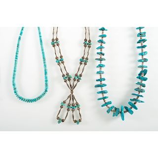 Three Assorted Turquoise Necklaces