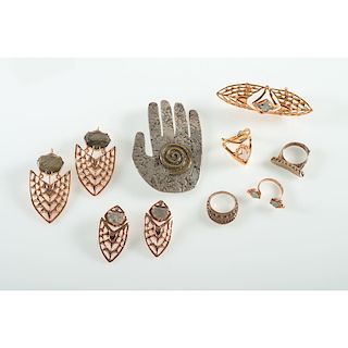 Kristen Dorsey Designs: Pin, Rings, and Earrings with Diamonds