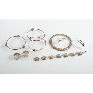 Southwest Bangles, Rings, Bracelet, and Heavy Gauge Earrings