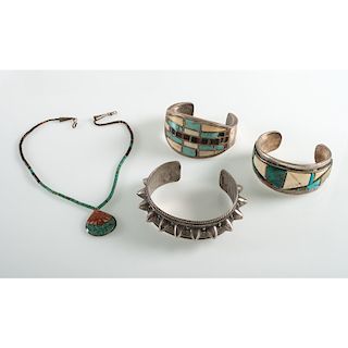 Southwestern Style Cuff Bracelets and Necklace