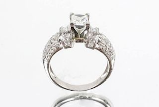 Platinum Set Diamond Engagement Ring