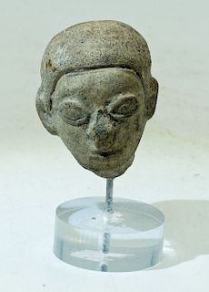 LaTolita Head Fragment, Ecuador ca. 300 BC-400 AD