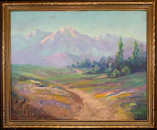 Sauer, Signed 20th C. Western American Landscape