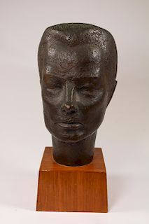 20th C. Bronze Bust, NY Foundry Mark