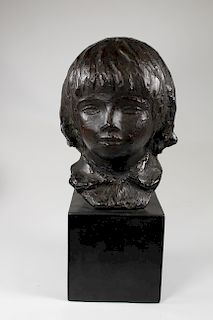Bronze Bust After Renoir "Coco", 20/30