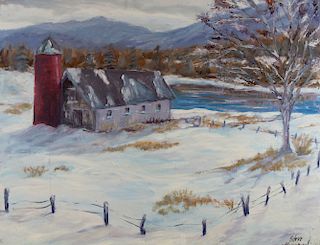 Steve Hagopian, American "Winter Landscape"