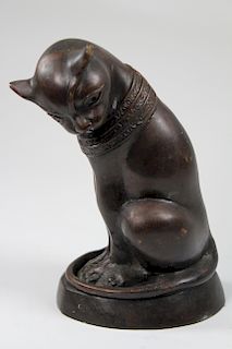 Bronze Art Deco Cat