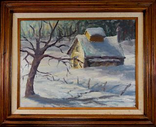 American School, Winter Landscape Painting