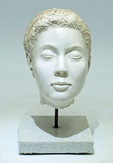 Rich Hagar (20th C.) Female Head Bust
