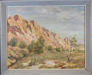 P. Bardulis, Impressionist Western Landscape