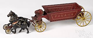 Wilkins tin horse drawn Panama dump wagon