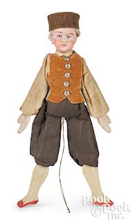 Bisque head jumping jack doll