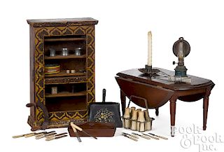 Doll size and large scale dollhouse furniture