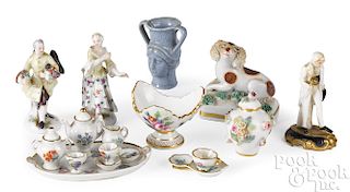 Fine miniature porcelain grouping
