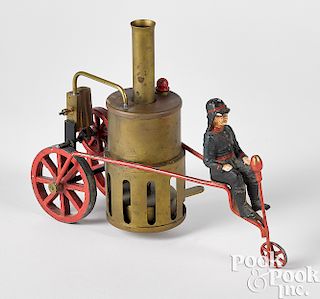 Schoenner brass live steam fire pumper tricycle
