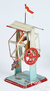 Doll & Cie tin Ferris wheel steam toy accessory