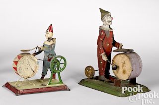 Clowns with drums steam toy accessories