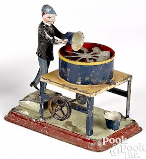 Painted tin mixer steam toy accessory