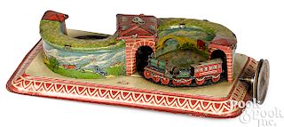 Gely figure eight train steam toy accessory