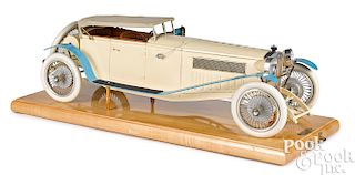 Wood and aluminum 1932 Mercedes Benz SSK model