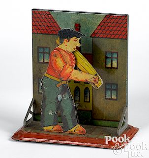 Bing tin lithograph paver steam toy accessory
