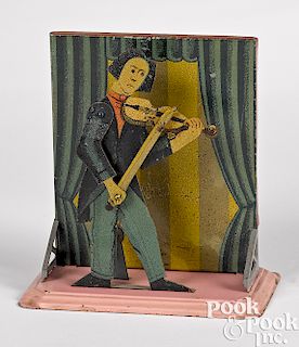 Bing tin lithograph violinist steam toy accessory