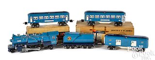 Lionel five-piece Blue Comet train set