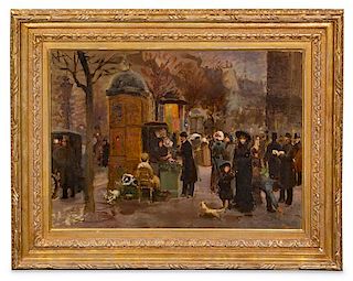 Artist Unknown, (20th Century), Paris Street Scene