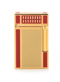 An S.T. Dupont Paul Garmirian Limited Edition Line 2 Lacquered Pocket Lighter Height 2 1/2 inches.