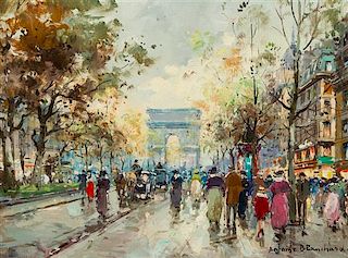 Antoine Blanchard, (French, 1910-1988), Arc de Triomphe, Paris