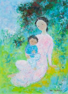 * Vu Cao Dàm, (Vietnamese, 1908-2000), Maternité