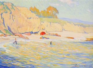 * Louis Hovey Sharp, (American, 1874-1946), The Sunlit Cove