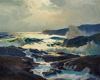 Frederick Judd Waugh, (American, 1861-1940), The Sea