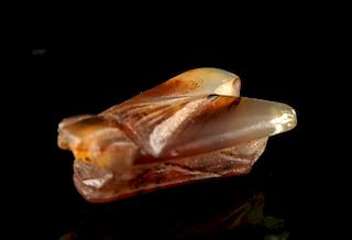 Romano Egyptian Banded Agate Fly Bead